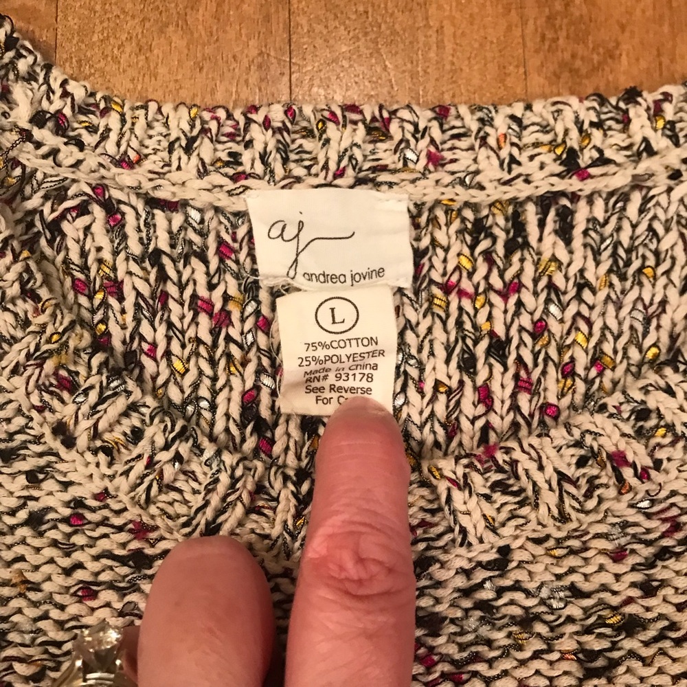 Chunky Cropped Sweater Large 🍁 - Picture 6 of 6